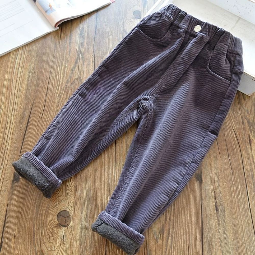 Children Fleece Lined Corduroy - Corduroy Pant Warm 评论和价格