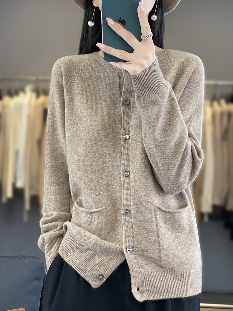 Women Fashion Merino Wool Swea - Wool Coat Peacoat 评论和价格