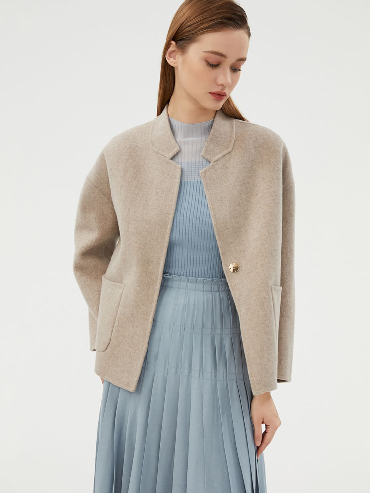 CAIXINGLE 2023 Autumn and Wint - Wool Coat Peacoat 评论和价格